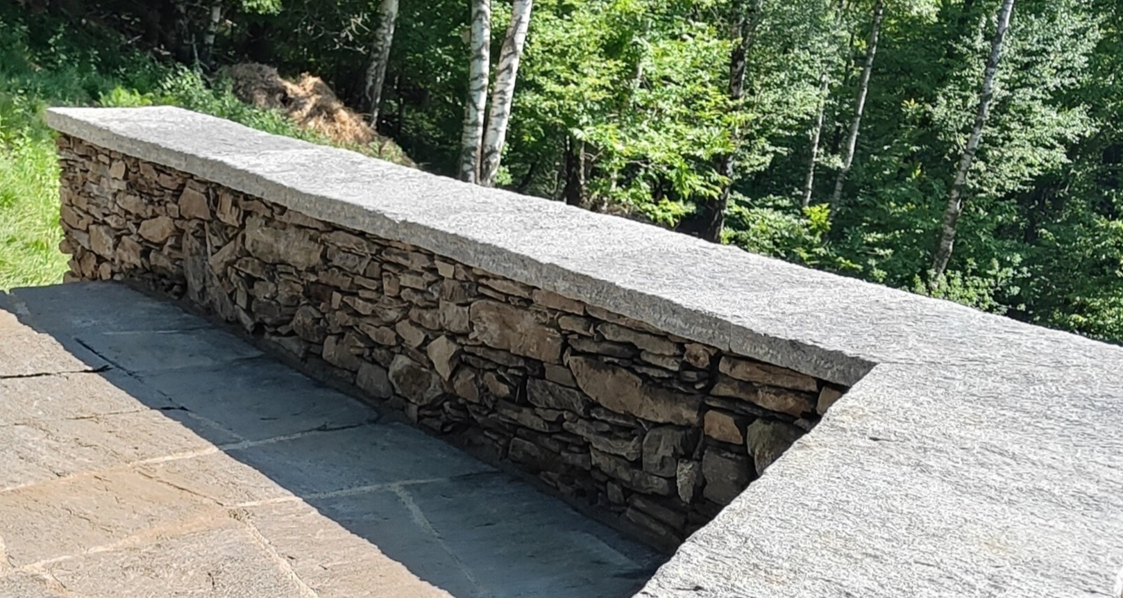Muro a secco in pietra naturale — DC CUDA, Ticino